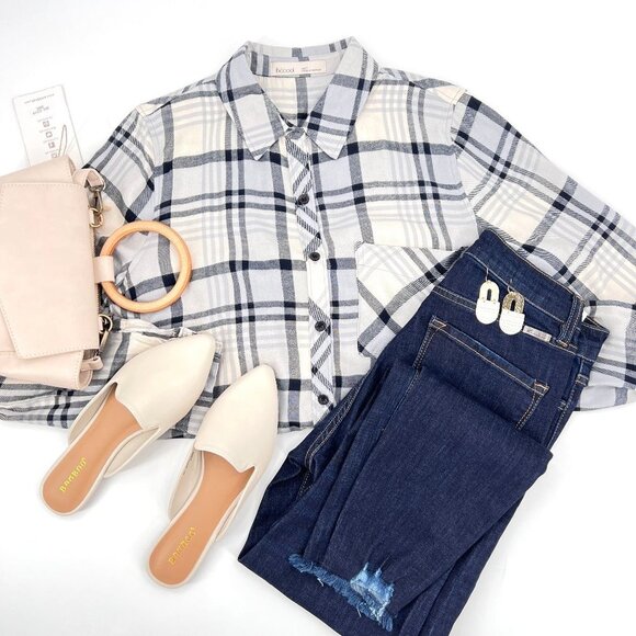 NEW SOFT Indigo Flannel NWT - Picture 1 of 3